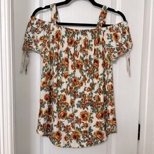 Alison Andrews floral top size L